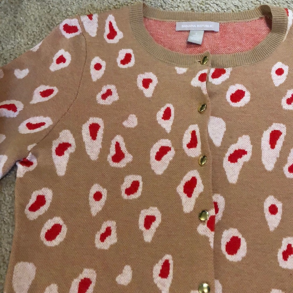 Banana Republic leopard cardigan size S - Picture 4 of 9